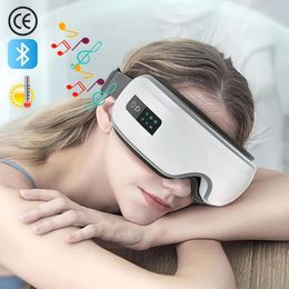 Massage des vibrations de l'instrument de massage oculaire Compress Bluetooth Music Care Soulage l'affichage LED de fatigue pour l'enfant adulte 240318