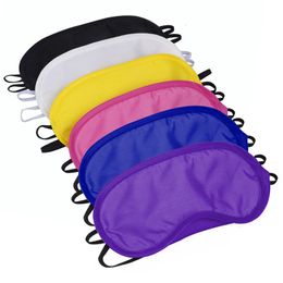 Eye Massager 100 PcsLot Gift Travel Sleeping Eye Mask Cover Black Shade Blindfold Eye Patch Night Eyeshade Eye Relax Massager Beauty Tools 230718