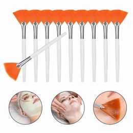 Oogmassager 10 stks masker borstels cosmetische make -up zachte applicator ventilatorset professioneel gereedschap 230211