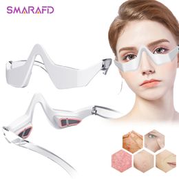 Oogmassager 3D Anti Aging Red Light Therapy Skin Trachering EMS Care Device Relief Donkere Cirkels Rimpel Vermoeidheid Verwijder 230211