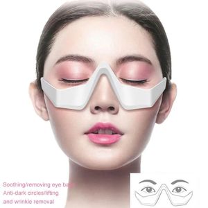 Masseur pour les yeux Instrument de beauté des yeux 3D Micro-courant Pulse Eye Relax Réduire les rides et les cernes Supprimer les sacs pour les yeux Masseur Outil de beauté 231202