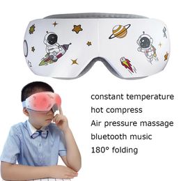 Oogmassager 4D Elektrische Smart Airbag Vibration Compress Bluetooth Vermoeidheid Pouch Wrinkle Children Massage Instrument 221208