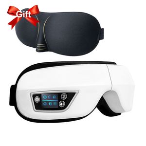 Oogmassager 6D airbag Pressotherapie Ogen Massager Vibrator Verwarming Bluetooth -muziek verlicht vermoeidheid Elektrische Smart Spa Mask Sleep Instrument 230331