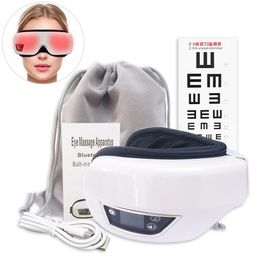 Masseur pour les yeux 6D, Airbag intelligent, Instrument de soins par vibrations, compresse, lunettes de Massage Bluetooth, poche de Fatigue, rides 221208