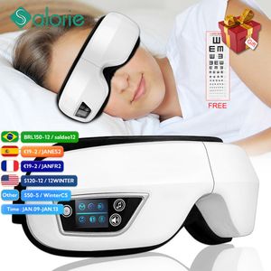 Eye Massager 6D Smart Airbag Trillingen Zorg Instrument Comprimeren Bluetooth Massage Bril Vermoeidheid Pouch Rimpel 230113