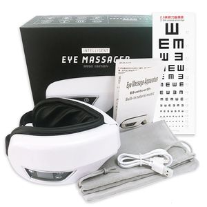 Eye Massager 6D Smart Airbag Vibration Eye Massager Eye Care Instrumen Chauffage Bluetooth Music Soulage la fatigue et les cernes Masque de sommeil 230517