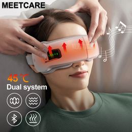 Masseur oculaire Acupression Soulagement de la fatigue Airbag intelligent Vibration Chauffage constant avec Bluetooth Musique Sommeil Relax Améliorer 230828