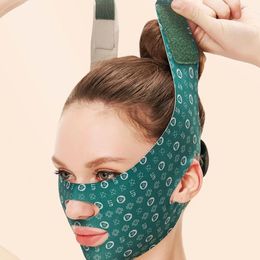 Masseur pour les yeux réglable V bandage pour le visage ceinture de levage réduire le double menton sculptant le masque de sommeil outil de soins de la peau bandes de levage 231020