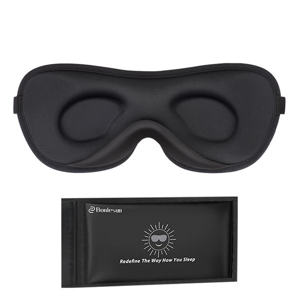 Boniesun Luxury Slim Eye Mask for Sleeping Blackout Sleep Mask for Women Men Night Sleeping Mask for Side Sleepers 230718