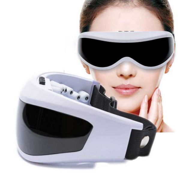 Masajeador de ojos Cuidado eléctrico Máscara magnética Antiarrugas Migraña Batería USB Frente Ojo grande Salud Belleza Masaje de vibración 221116