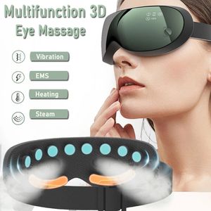 Masseur pour les yeux Vibration électrique Massage à la vapeur Lunettes EMS Instrument de soins chauffants Les cernes soulagent la fatigue des yeux 231023