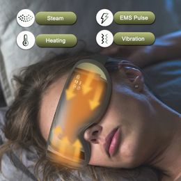 Masseur oculaire EMS Pulse intelligent, Instrument de soins à la vapeur, compresse vibrante, lunettes de Massage, point d'acupuncture, Fatigue sèche, 231023