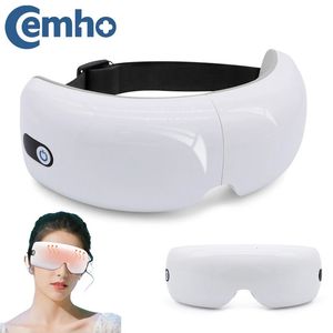 Masseur pour les yeux Masseur pour les yeux 6D Airbag intelligent Vibration Instrument de soins des yeux Chauffage Bluetooth Musique soulage la fatigue et les cernes Masque de sommeil. 231218