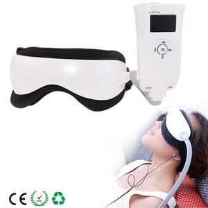 Masseur pour les yeux Masseur pour les yeux Lunettes de massage chauffantes Musique Pression d'air magnétique Masseur pour les yeux Anti-âge Lunettes électriques Appareil Soins de santé 230609