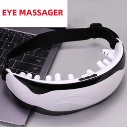 Oogmassagerogen vermoeidheid Relief Smart airbag Vibratie Compress Massage Bluetooth Music Relax Slaap Verbetering Dark Cirkels 240411