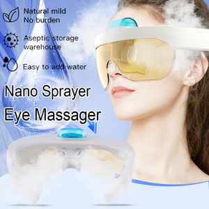 Oogmassageapparaat Ogen Nano-sproeier Elektrisch massage-instrument Bevochtiging Stoombril Verlichting Vermoeidheid Hydraterende schoonheidsapparaten 231023