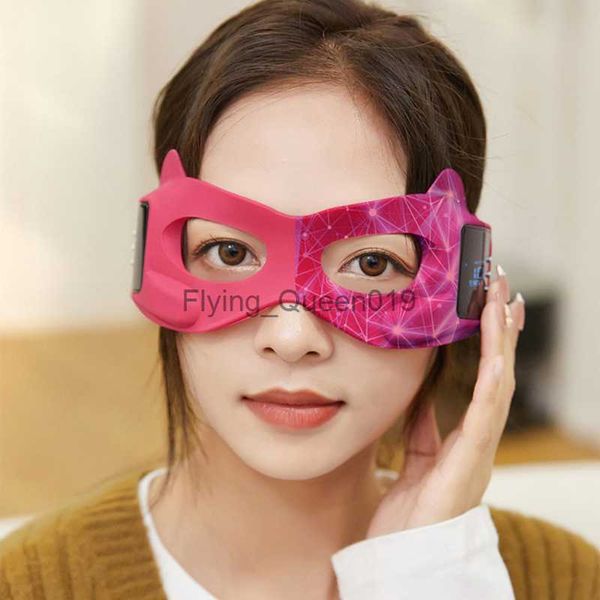 Masajeador de ojos Micro-Corriente Vibratoria Vibratoria Hot Hot Compress Firming Firming Anti-AGEN con instrumento de belleza máscara de ojos HKD230812