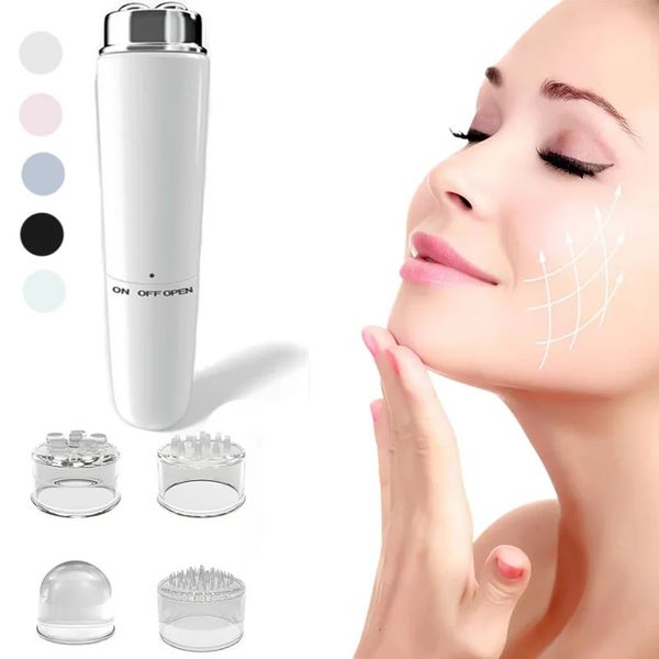 Masseur pour les yeux Mini Vibration électrique Instrument de beauté thérapie magnétique Portable V bâton de Massage du visage 231219
