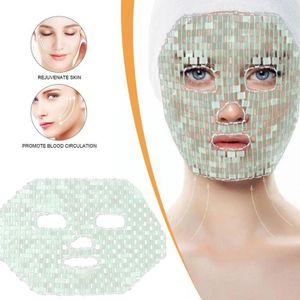 Masseur pour les yeux Pierres de jade naturelles Masque anti-âge Douleur Apaisant Outil de sommeil Massage rafraîchissant Beaty Thérapie Soins Masque facial Sk G7Z4 231214