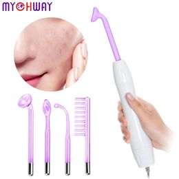 Masseur pour les yeux Électrode portable Machine à haute fréquence Acné Spot Rides Remover Soins de la peau Visage Cheveux Spa Thérapie Baguette Masseur 231218