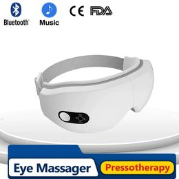 Masajeador de ojos Presoterapia Masajeador de ojos Bolsa de aire doble Vibración fuerte Instrumento de masaje de ojos Comprimir Aliviar los ojos secos Ayuda a dormir 231013