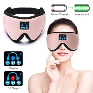 Oogmassageapparaat Oplaadbare slaapoortelefoon Smart Bluetooth Muziek Slaapmasker Zorghulpapparaat Zacht elastisch Comfortabele hoofdtelefoon 230920