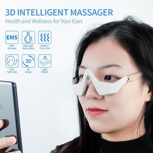 Eye Massager Red Light Therapy Anti Aging Compress s Fatigue Relief Relaxation Relieve Dark Circles EMS Vibration 230303