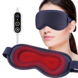 Masseur pour les yeux réutilisable USB masque pour les yeux chauffant électrique compresse soins de thérapie chaude soulager le sommeil sec fatigué bandeau 231114