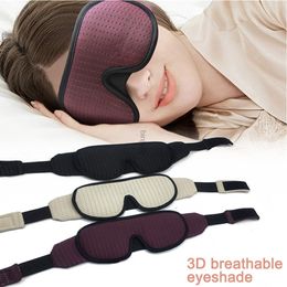 Eye Massager Sleep Eye Mask 3D Contoured Cup Slaapmasker Blindfold Soft Comfort Eye Shade Cover for Travel Yoga Dutje Paars 230602