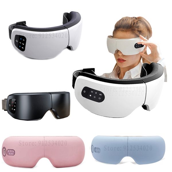 Masseur pour les yeux Smart Airbag Air Pressure Bag Mask Care Vibrator Compress Bluetooth Chauffage Fatigue Relief Pliable Massage 220905