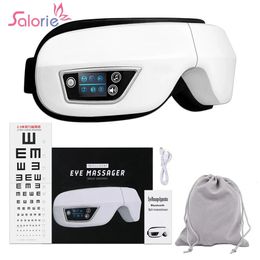 Masajeador de ojos Smart Airbag Vibración Cuidado de los ojos Instrumento Calefacción Bluetooth Música Alivia la fatiga y las ojeras Elimina las arrugas 240322