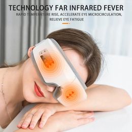 Masajeador de ojos Inteligente Bluetooth Masajeador de ojos Compresa recargable Gafas de masaje 4D Airbag Vibración Instrumento para el cuidado de los ojos Suministros de máscara para ojos 231013