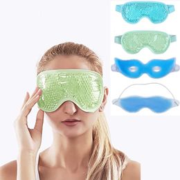 Eye Massager Spot Pvc Gel IJsmasker Zomer Lunchpauze Slaapbril Koud en komprespakket Lichtgroen 230621