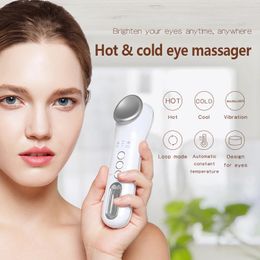 Masseur pour les yeux TinWong baguette chauffante et froide Massage vibrant électrique pour les cernes poches revivre la Fatigue 231205