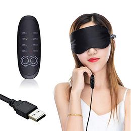 Eye Massager USB Steam Sleeping Eye Mask Shading Mask For Sleep Soft Verstelbare temperatuurregeling Elektrisch verwarmd oogmasker om de ogen te verlichten 230602