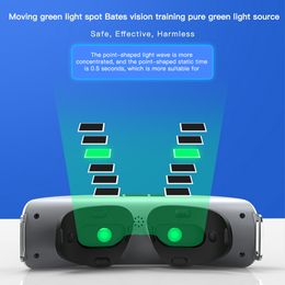 Oogmassager Vision Recovery Training Device EMS Acupressuur Kind Restore Myopia Glazen groene lichtbescherming 221208