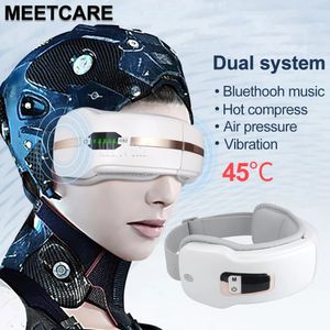 Masseur oculaire avec chaleur Bluetooth Musique Vibration Masage de compression de pression d'air pour la poche anti-œil relaxante Améliorez le sommeil 240322