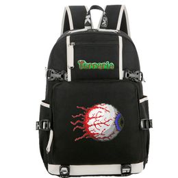 Oog van Cthulhu Backpack Terraria Daypack Play School Bag Game Packsack Print Rucksack Casual Schoolbag Computerdagpakket