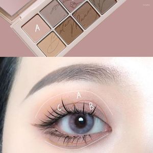 Oogschaduw 10 kleuren oogschaduw Mat glanzende glinige glans waterdichte pailletten natuurlijke aardkleur dagelijkse lange slijtage ogen pigment make -up cosmetica