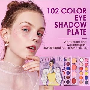 Ombre à paupières 102 Couleur Rainbow Eyeshadow Plaque à quatre couches Shimmer Facile à porter Perle Matte Glitter COS Stage Matte Makeup Beauty Glazed 230712