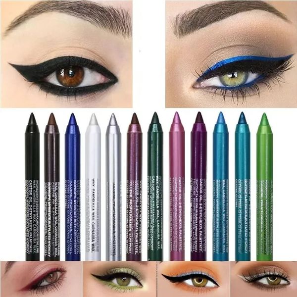 Ombre à paupières 11 couleurs crayon de doublure pour les yeux longue durée pigment imperméable bleu brun noir stylo eye-liner femmes mode couleur maquillage pour les yeux cosmétique 231023