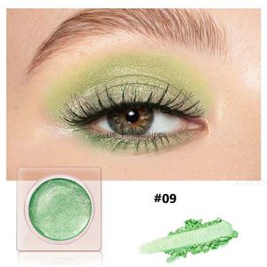 Sombra de ojos 12 colores Mono Glitter Sombra de ojos Textura de barro Verde Púrpura Sombra de ojos impermeable Brillo nacarado Sombra de ojos Maquillaje CosméticosL2403