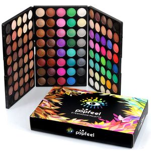 Oogschaduw 120 kleuren Oogschaduw Matt Paletten Halloween Party Pallet Glitter Veelkleurig Poeder Make-up Combinatie Cosmetisch 230906