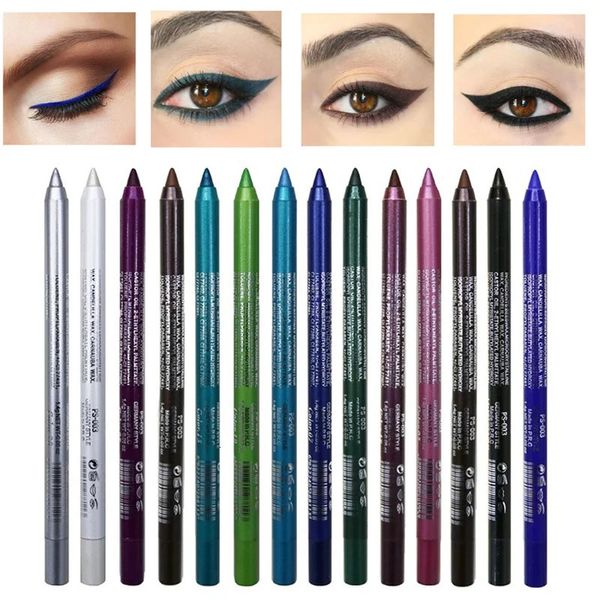 Ombre à paupières 14 couleurs imperméable à l'eau sans floraison crayon eye-liner longue durée sans décoloration femmes sexy coloré doublure liquide stylo maquillage cosmétique 231017