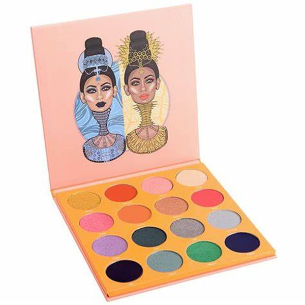 Sombra de ojos Paleta de sombras de ojos de 16 colores Juego de minerales de larga duración a prueba de agua altamente pigmentada para principiantes en maquillaje 230718