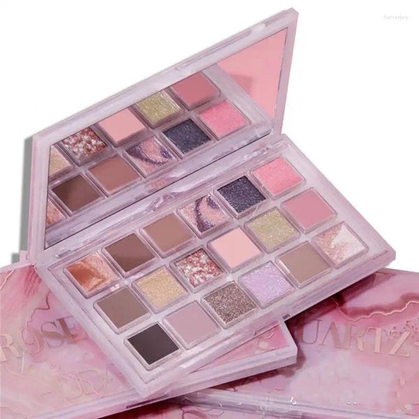 Sombra de ojos Paleta de 18 colores Misty Matte Flash Power 2023 Otoño Invierno Día Polar Sombra de ojos rosa Maquillaje de ojos de larga duración