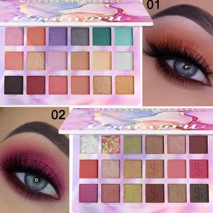 Ombre à paupières 18 couleurs Shinny Eyeshadow Palette Matte Shimmer Eye Shadow Waterproof Glitter Eye Cosmetics Maquillage Beauté Produit 230715