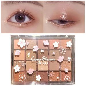 Fard à paupières 20 couleurs mat nu fard à paupières Palette mixte miroitant visage surligneur nacré paillettes paillettes maquillage longue durée 231012