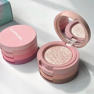 Ombre à paupières Palette de maquillage 3-en-1 Fard à paupières nacré mat Blush Surligneur Contouring Palette tout-en-un à trois couches éclaircissante pour la peau 230919