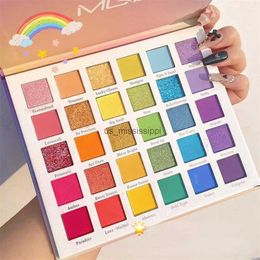 Fard à paupières 30 couleurs arc-en-ciel palette d'ombres à paupières maquillage pratique maquillage léger et sûr palette de fard à paupières de rêve scène pour enfants en gros L2403